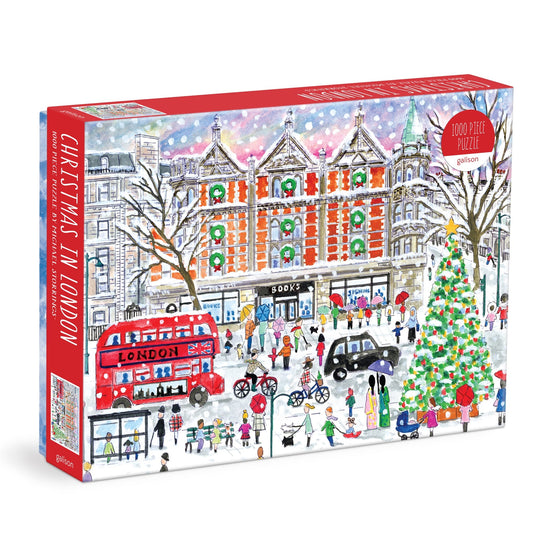 Christmas in London 1000 Piece Jigsaw Puzzle by Galison - 1