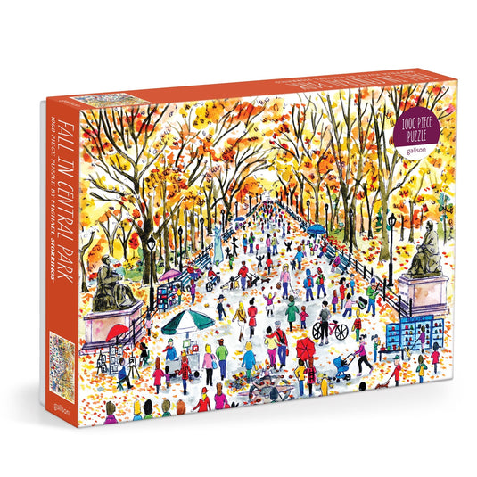 Fall in Central Park 1000 Piece Jigsaw Puzzle by Galison - 1