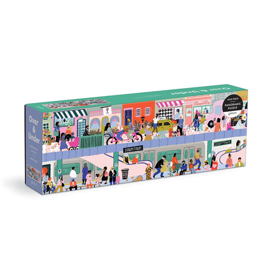 Over & Under 1000 Piece Jigsaw Puzzle by Galison - 1