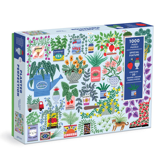 Planter Perfection 1000 Piece Shaped Jigsaw Puzzle by Galison - 1