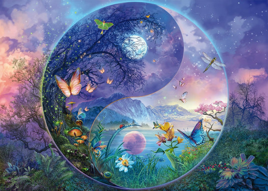 Yin & Yang: Fantastic Insect World 1000 Piece Jigsaw Puzzle by Schmidt Puzzle - 1