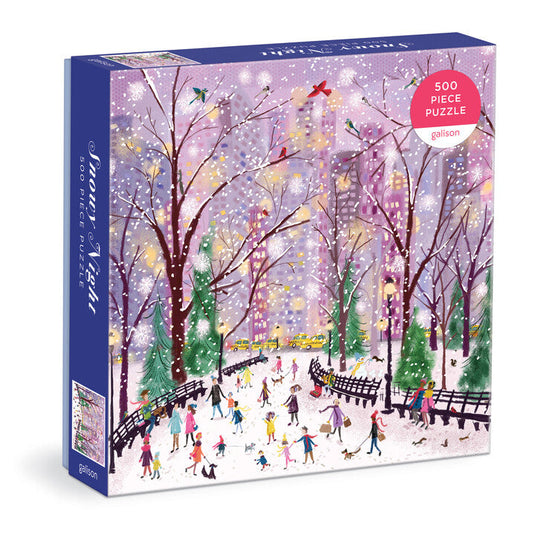Snowy Night 500 Piece Jigsaw Puzzle by Galison - 1