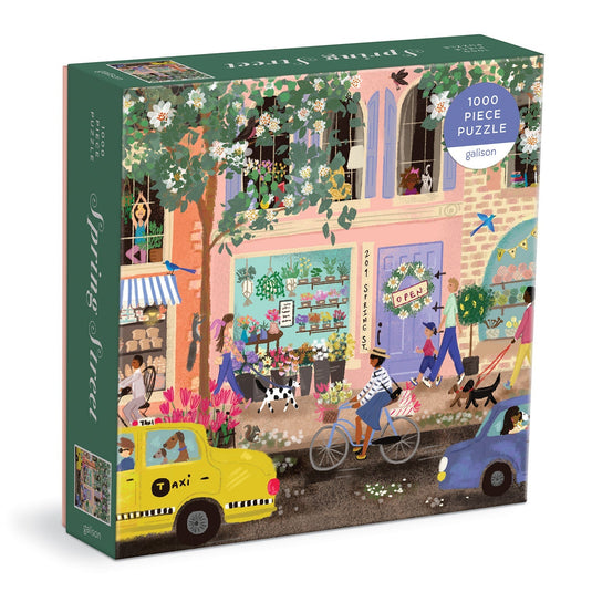 Spring Street 1000 Piece Jigsaw Puzzle by Galison - 1