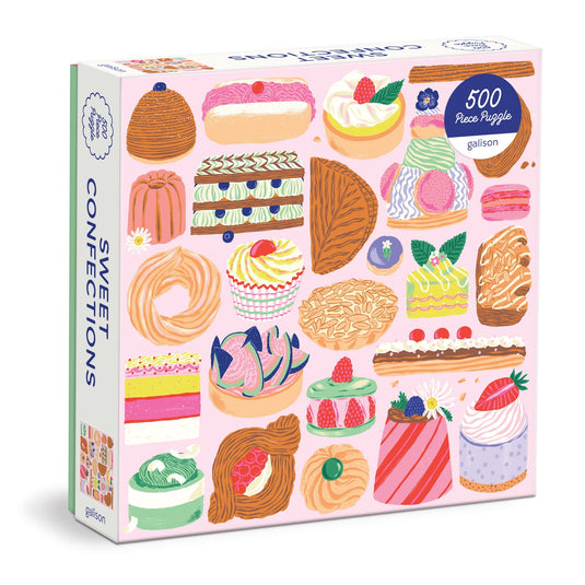 Sweet Confections 500 Piece Jigsaw Puzzle by Galison - 1
