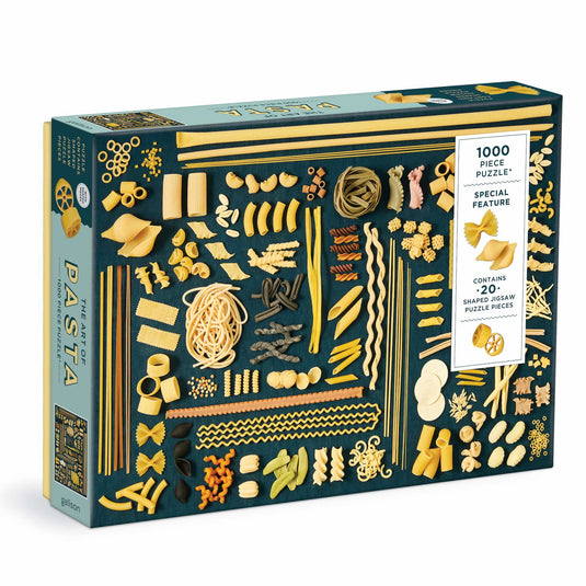 The Art of Pasta 1000 Piece Shaped Jigsaw Puzzle by Galison - 1