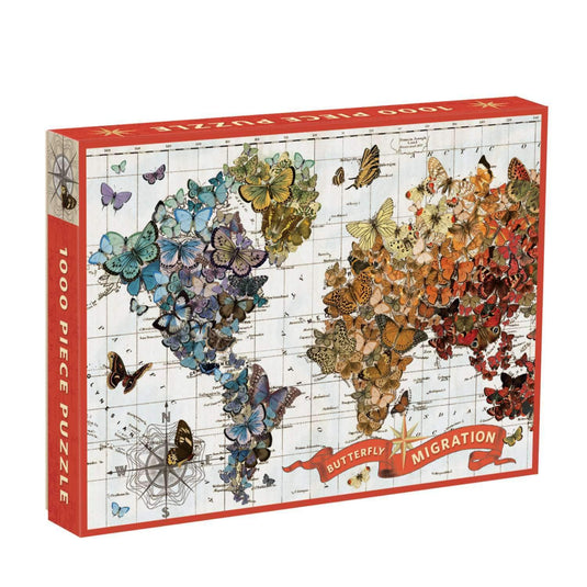 Butterfly Migration 1000 Piece Jigsaw Puzzle by Galison - 1