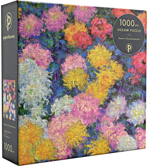 Monet's Chrysanthemums Jigsaw Puzzle by PaperBlanks - 1