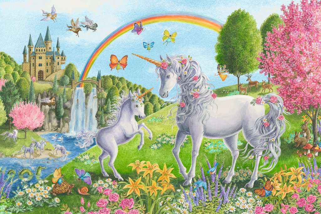 Prancing Unicorns 24 Piece Floor Puzzle by Ravensburger