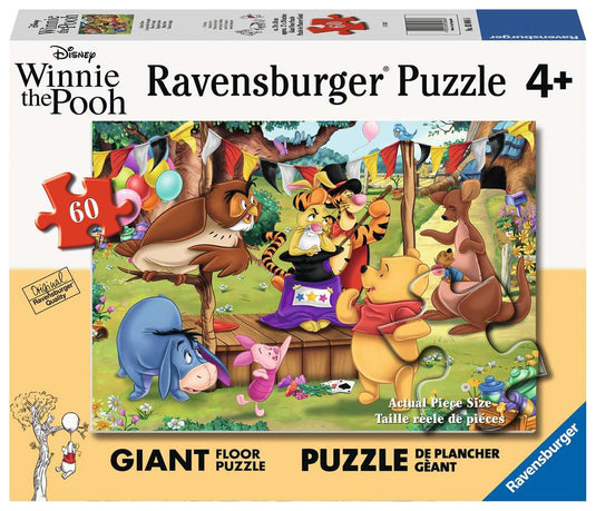 Pooh Magic Show 60 Piece Floor Puzzle by Ravensburger - 1