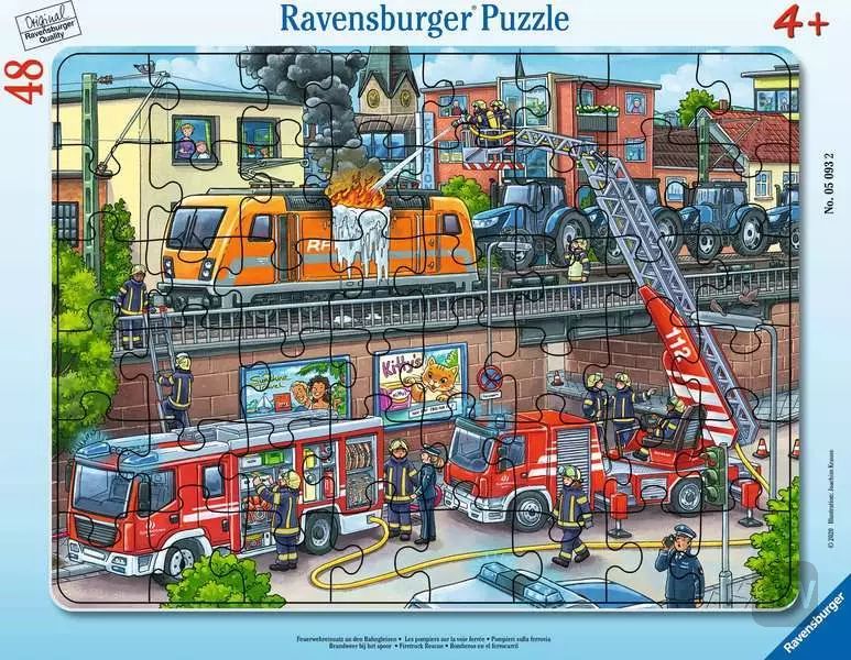 Fire Truck Rescue 48 Piece Tray Puzzle by Ravensburger