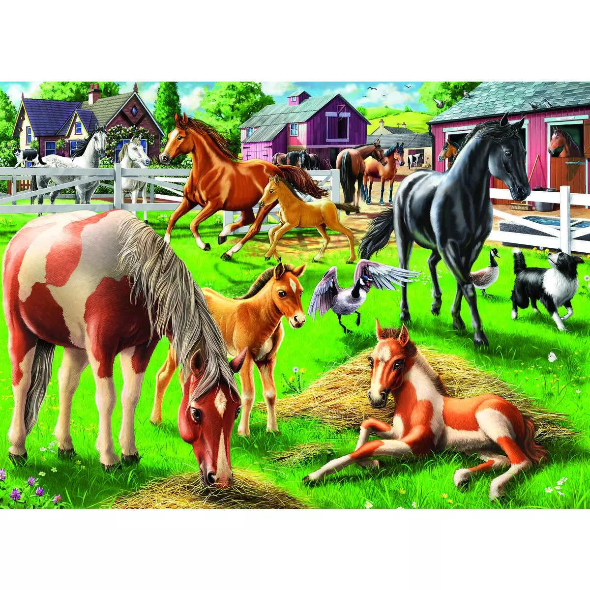Happy Horses 60 Piece Jigsaw Puzzle by Ravensburger