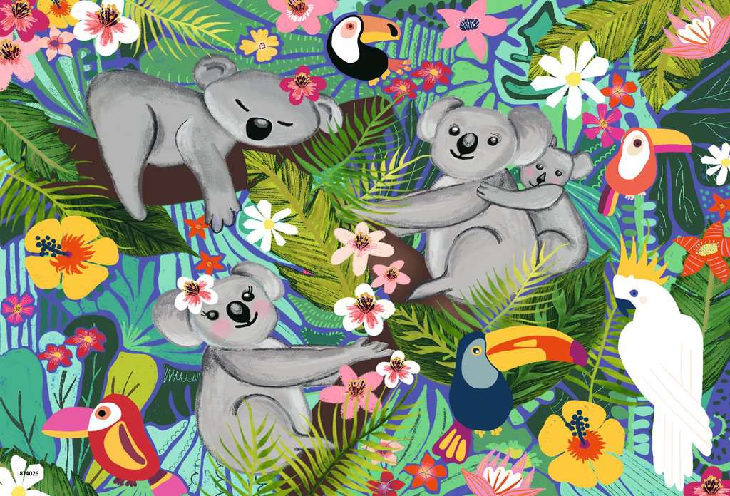 Koalas and Sloths 2 x 24 Piece Jigsaw Puzzle by Ravensburger