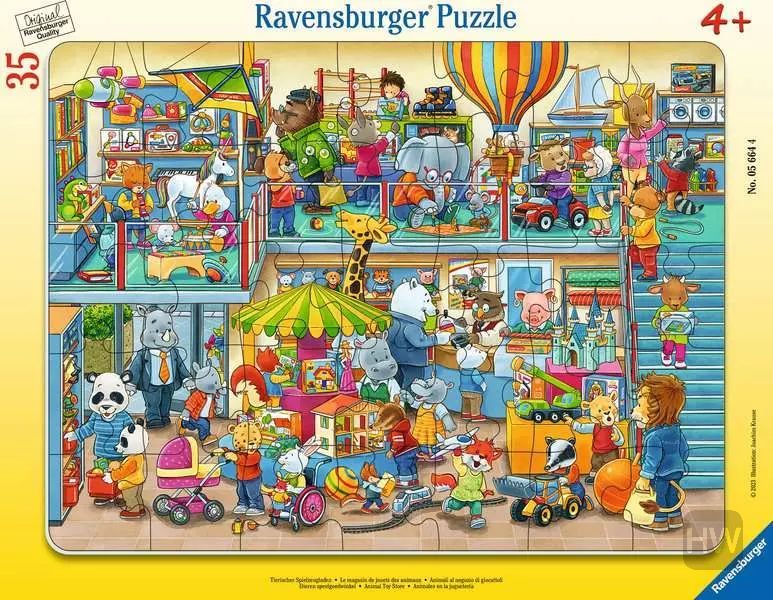 Animal Toy Store 35 Piece Tray Puzzle by Ravensburger