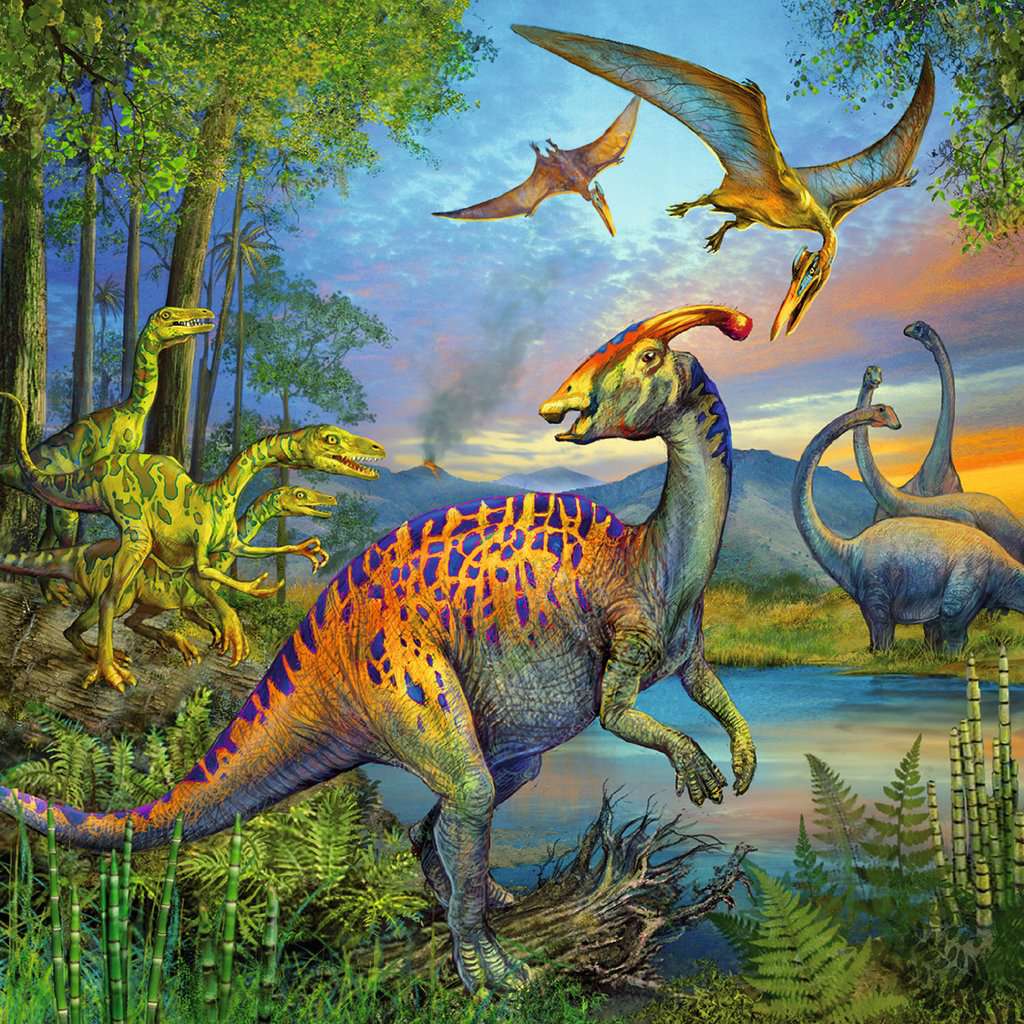 Dinosaur Fascination 3 x 49 Piece Jigsaw Puzzle by Ravensburger