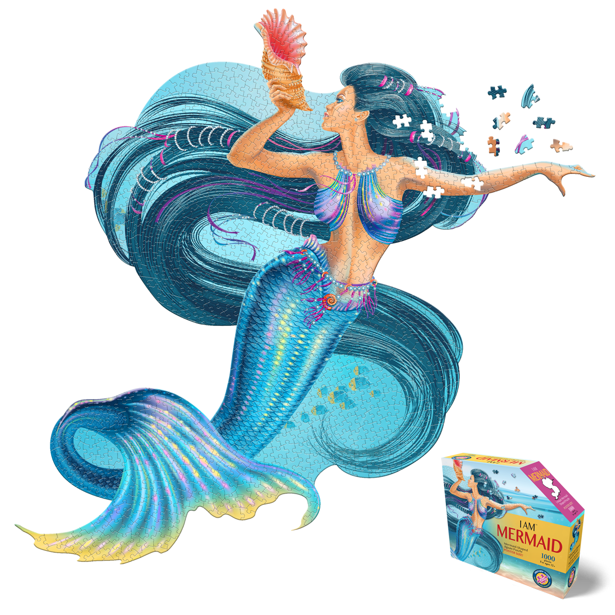 I Am Mermaid 1000 Piece Puzzle by Madd Capp