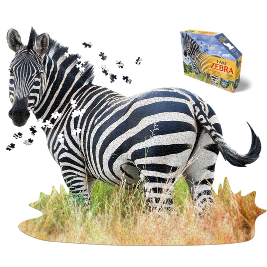 I Am Zebra 1000 Piece Puzzle by Madd Capp Main Puzzle