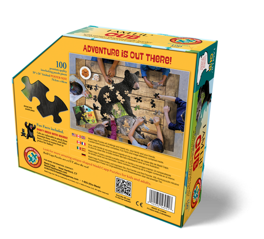 I Am Lil' Cub 100 Piece Puzzle by Madd Capp Box Back