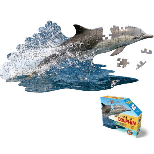 I Am Lil' Dolphin 100 Piece Puzzle by Madd Capp Main Puzzle