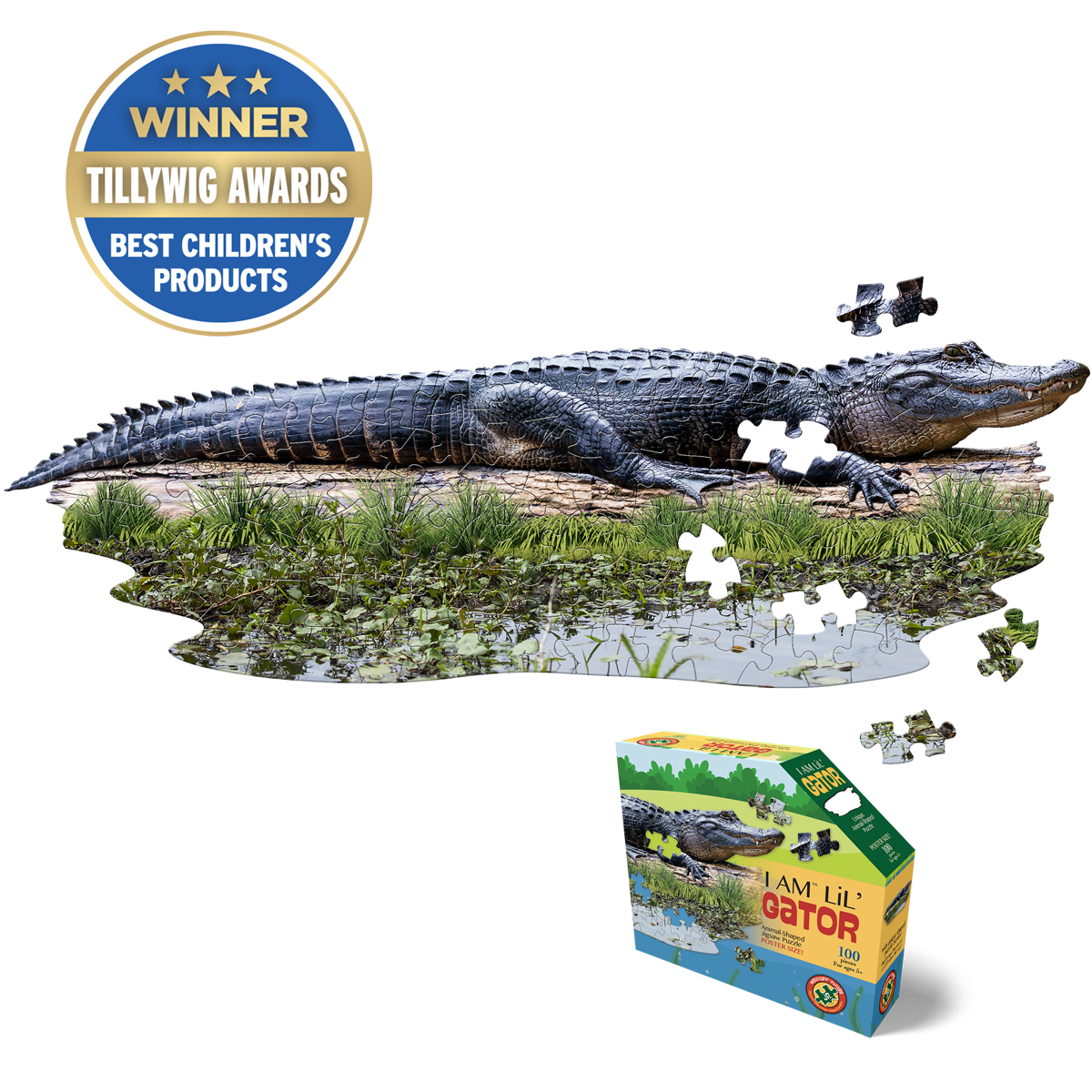 I Am Lil' Gator 100 Piece Puzzle by Madd Capp