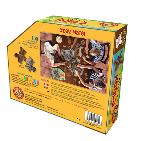 I Am Lil' Koala 100 Piece Puzzle by Madd Capp Box Back