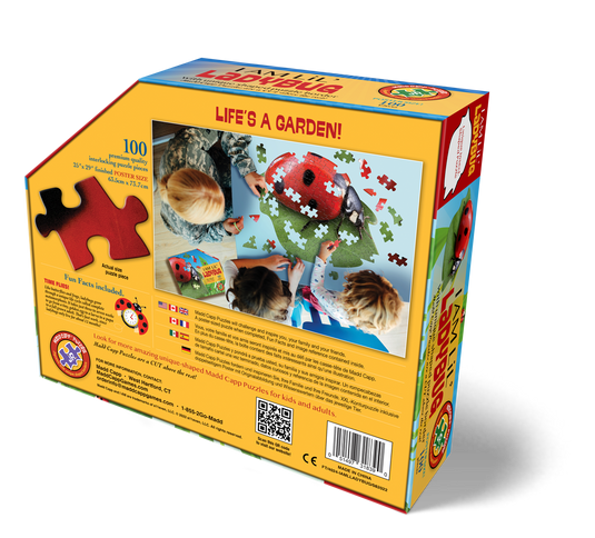 I Am Lil' Ladybug 100 Piece Puzzle by Madd Capp Box Back