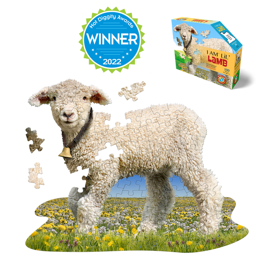 I Am Lil' Lamb 100 Piece Puzzle by Madd Capp Main Puzzle