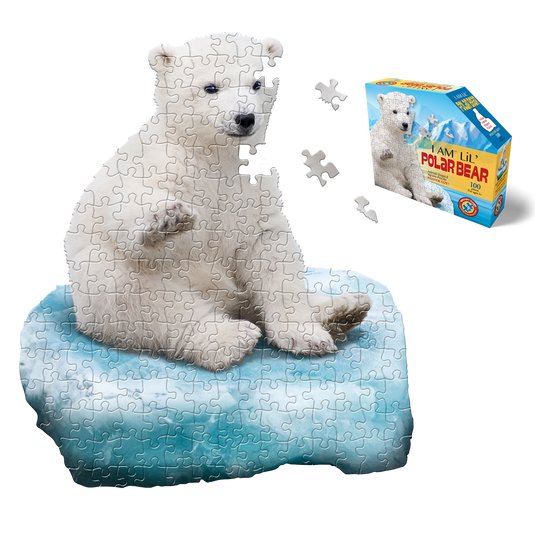 I Am Lil' Polar Bear 100 Piece Puzzle by Madd Capp Main Puzzle