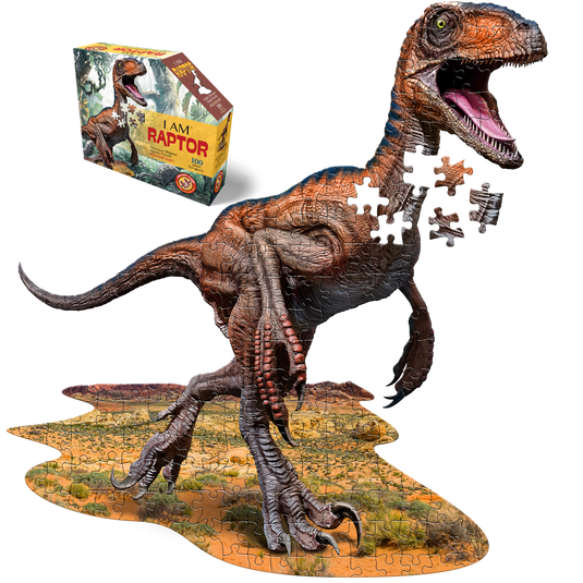 I Am Raptor 100 Piece Puzzle by Madd Capp Main Puzzle