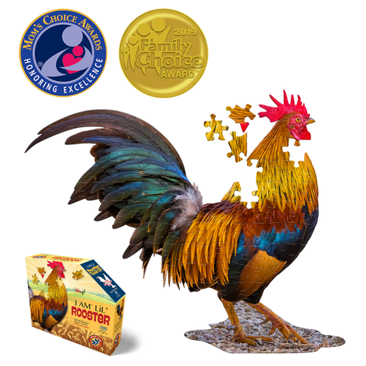 I Am Lil' Rooster 100 Piece Puzzle by Madd Capp Main Puzzle