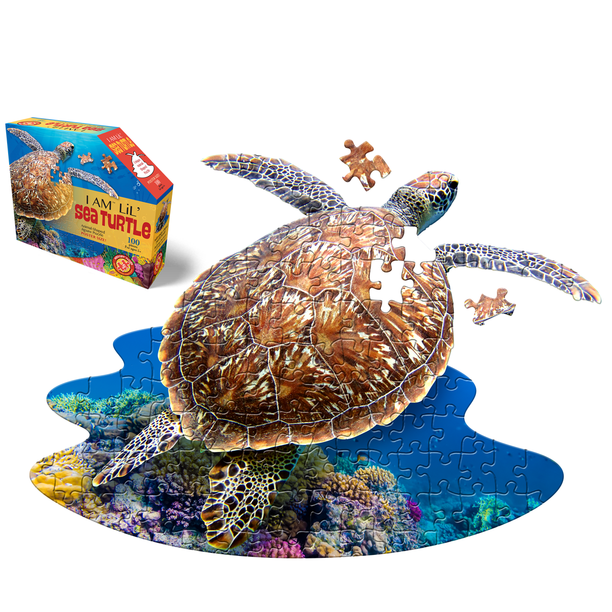 I Am Lil' Sea Turtle 100 Piece Puzzle by Madd Capp