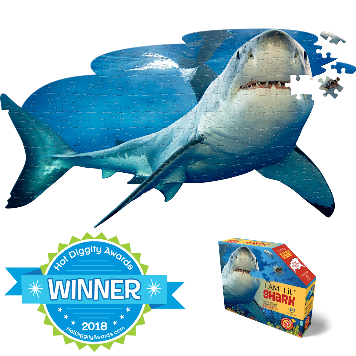 I Am Lil' Shark 100 Piece Puzzle by Madd Capp