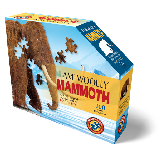 I Am Woolly Mammoth 100 Piece Puzzle by Madd Capp Box Front