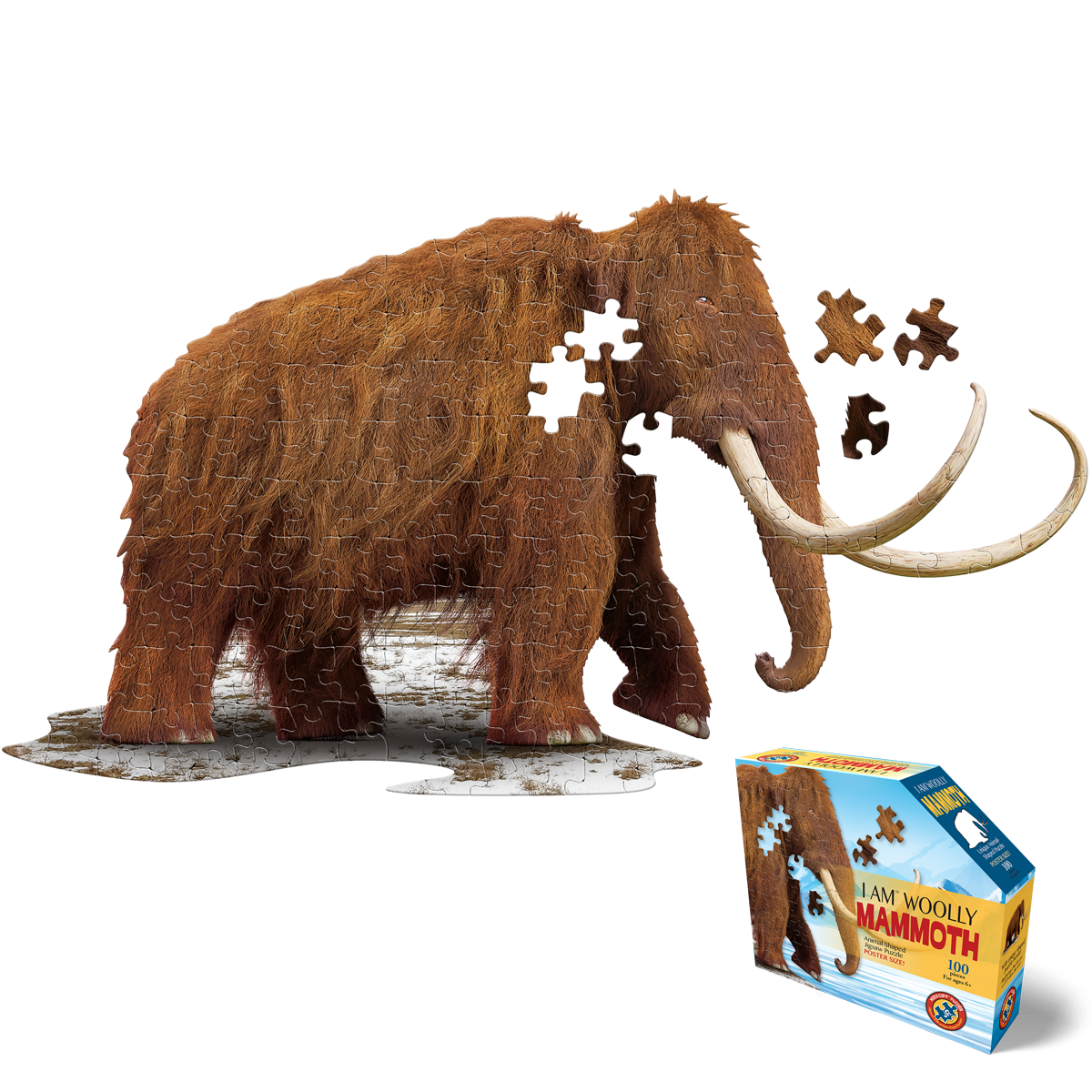 I Am Woolly Mammoth 100 Piece Puzzle by Madd Capp
