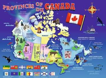 Map of Canada 100 Piece Jigsaw Puzzle by Ravensburger