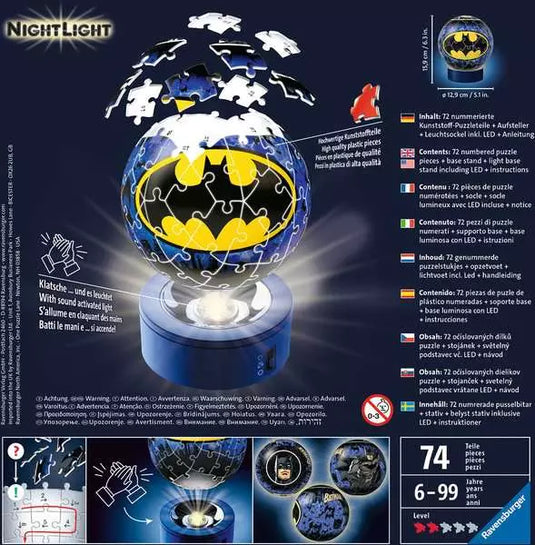 Batman Night-Light 72 Piece 3D Puzzle by Ravensburger - 2