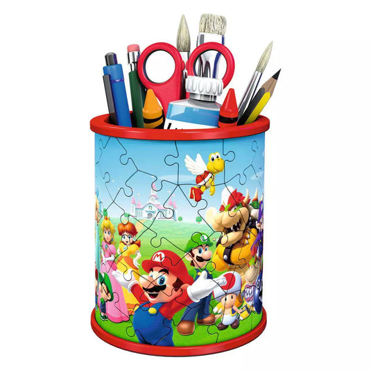Super Mario Pencil Holder 3D 54 Piece Jigsaw Puzzle by Ravensburger