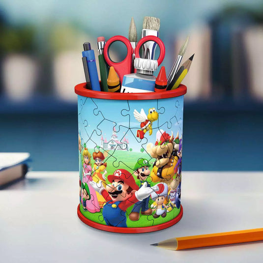 Super Mario Pencil Holder 3D 54 Piece Jigsaw Puzzle by Ravensburger