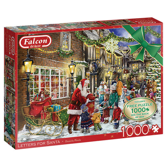 Letters for Santa 2x 1000 Piece Jigsaw Puzzle by Falcon - 1