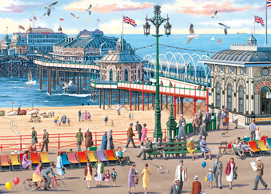 Brighton Pier 1000 Piece Jigsaw Puzzle by Falcon - 2