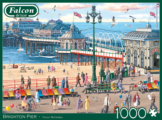 Brighton Pier 1000 Piece Jigsaw Puzzle by Falcon - 4