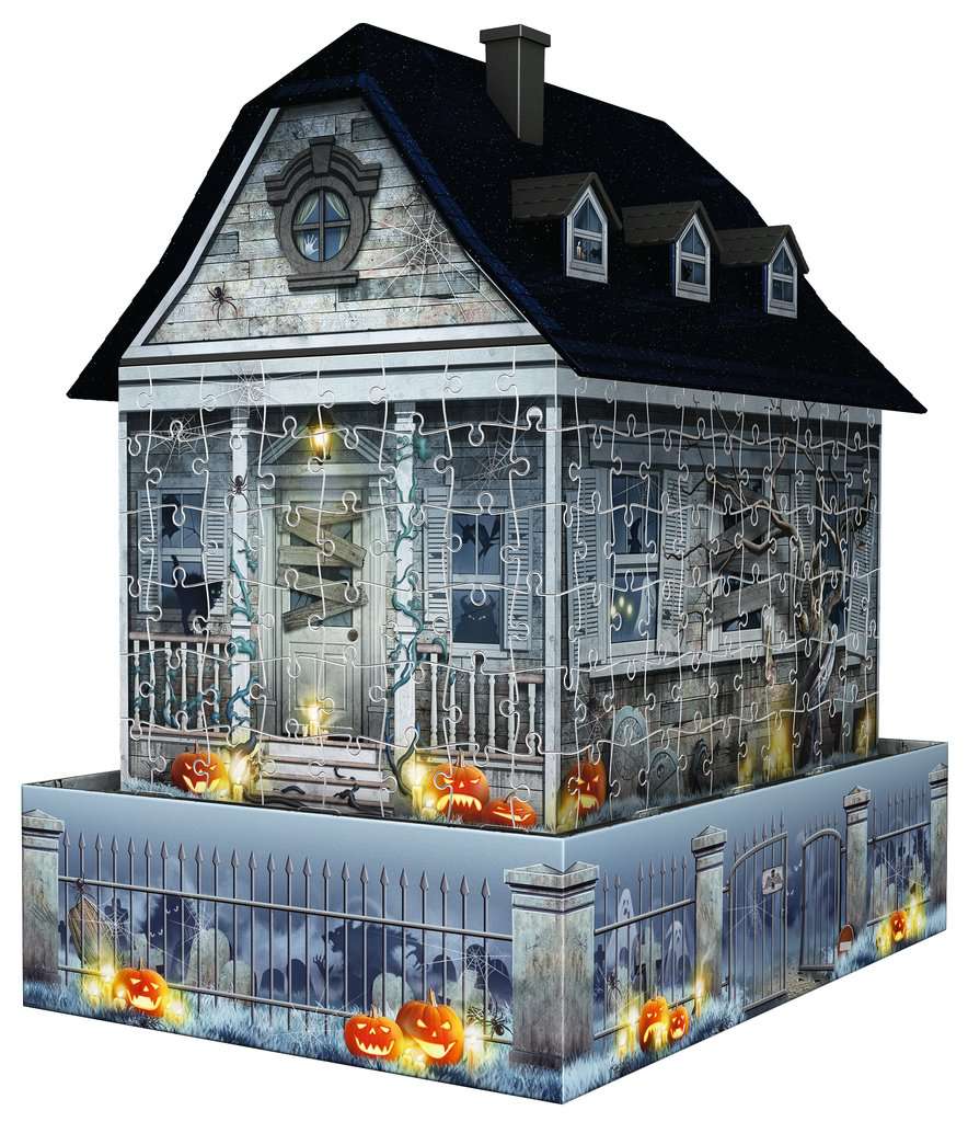 Haunted House - Night Edition 216 Piece 3D Puzzle by Ravensburger
