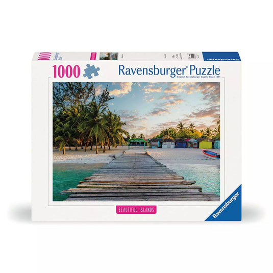 Beautiful Isl Caribbean Paradise 1000 Piece Jigsaw Puzzle by Ravensburger - 1