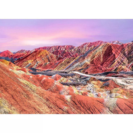 Rainbow Mountains, China 1000 Piece Jigsaw Puzzle by Ravensburger - 2