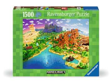 World of Minecraft 1500 Piece Jigsaw Puzzle by Ravensburger