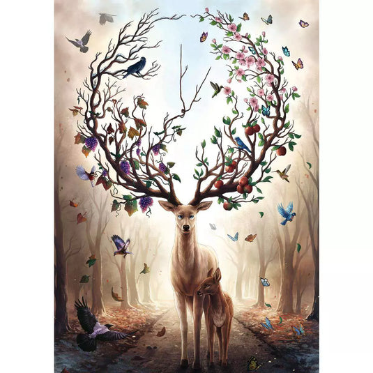 Fantasy Deer 1000 Piece Jigsaw Puzzle by Ravensburger