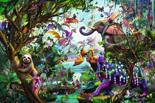 Tropical Dragons 4000 Piece Puzzle by Ravensburger - 2