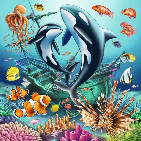 Underwater 3x49 Piece Jigsaw Puzzle by Ravensburger - 4