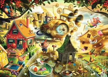 Look Out Little Pigs! 1000 Piece Jigsaw Puzzle by Ravensburger