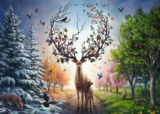 Magical Deer 1000 Piece Jigsaw Puzzle by Ravensburger