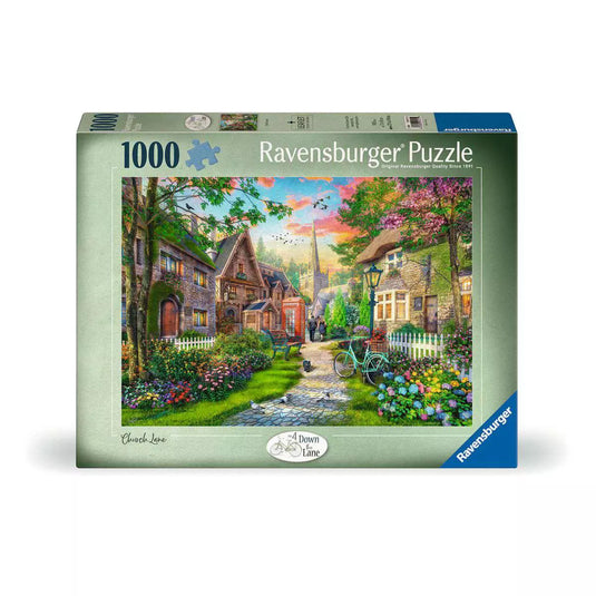 Church Lane 1000 Piece Jigsaw Puzzle by Ravensburger